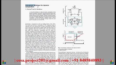 Low power technique for dynamic comparators