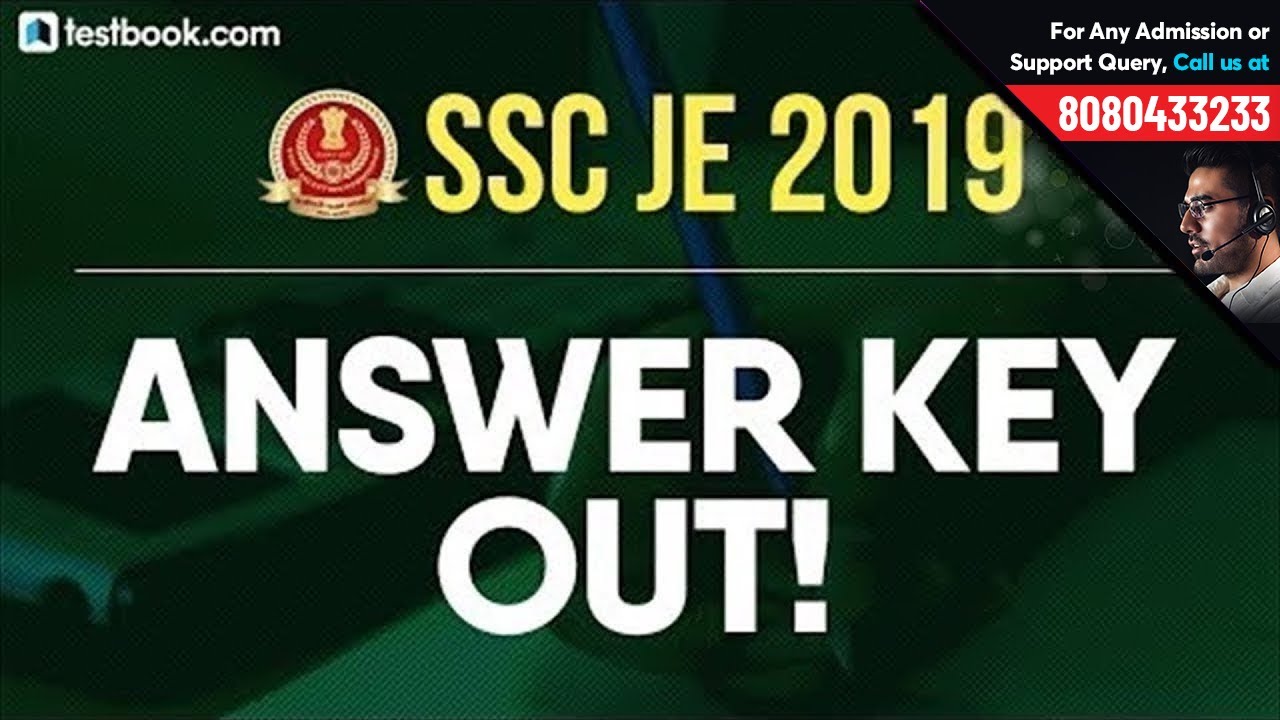 SSC JE Answer Key 2019 Out! | Check SSC Junior Engineer Paper 1 Answer Key | SSC JE Expected Cut Off
