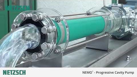 NETZSCH Pumps UK: Take a look inside a transparent NEMO® progressive cavity pump