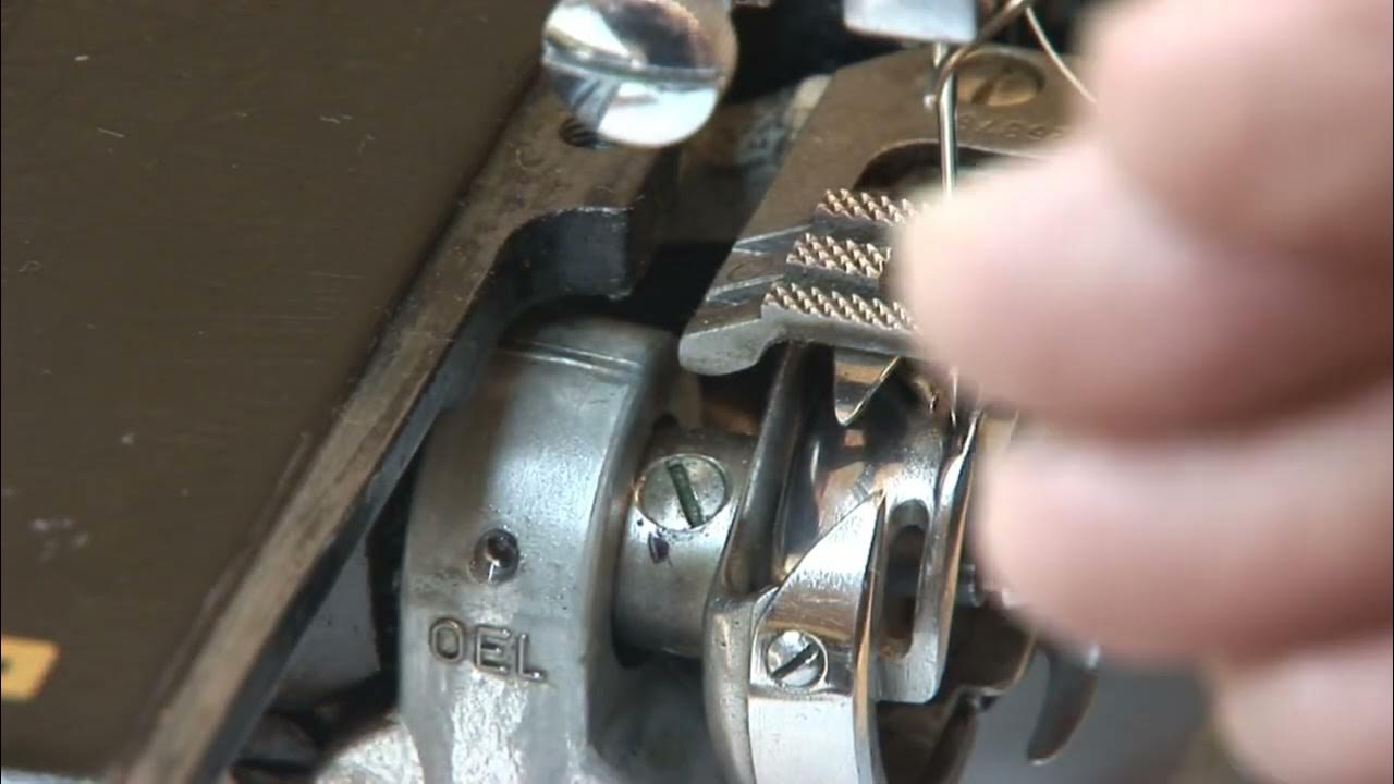 How to adjust the Pfaff 130 needle to hook adjustment part 1 YouTube