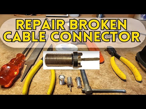 TV Repair Replacing broken cable connector