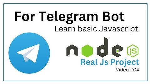 Basic Javascript tutorial : Create telegram bot from Javascript | real js project in mobile hindi