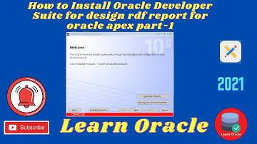 How to Install Oracle Developer Suite for design rdf report in oracle apex part-1