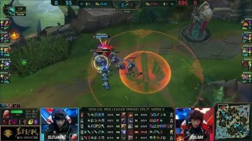 EDG vs SS Highlights Game 1 LPL Spring 2018 W8D3 Edward Gaming vs Snake Esports