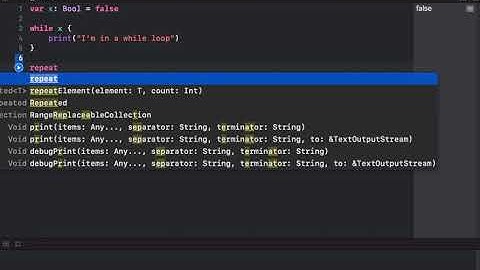 Swift - while and repeat loop Statements