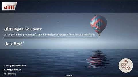 dataBelt® - International Data Protection Platform (executive summary)