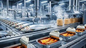 Inside a Factory: From Ocean to Can — Sealing Golden Sardine in Tomato Sauce (Full Process)