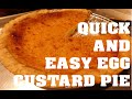 COOKING EGG CUSTARD PIE