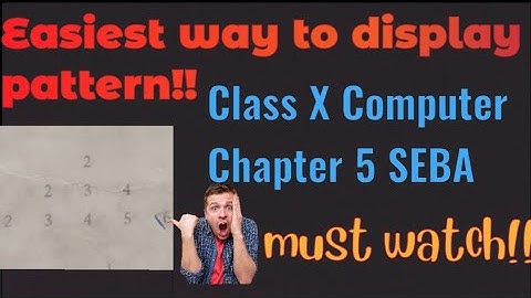 Class X |Chapter 5 Computer| Seba| Exercise 1d| Nested loop in C|#youtube #youtuber #seba#computer