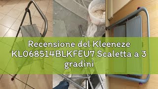 Recensione Del Kleeneze Kl068514Blkfeu7 Scaletta A 3 Gradini, Scaletta Pieghevole Leggera Per Fai Da