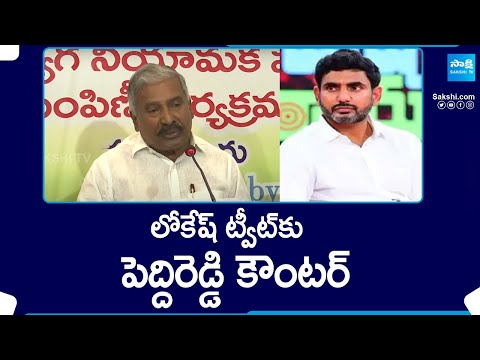 Minister Peddireddy Ramachandra Reddy STrong Counter to Lokesh | @SakshiTV - SAKSHITV