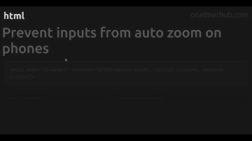 Prevent inputs from auto zoom on phones #ffmpeg