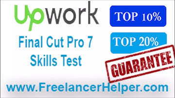 Pass Upwork Final Cut Pro 7 Skills Test answers-TOP 10%