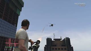 GTA 5: Trevor Shooting Down Police Helicopters!