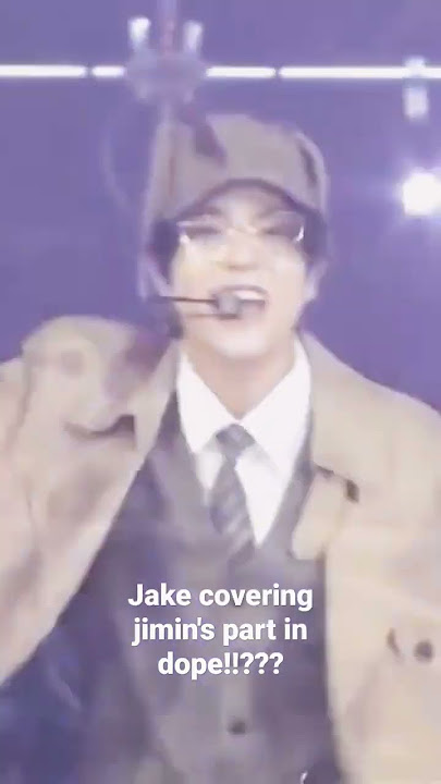 [enha] Jake covering jimin's part in Dope while dressing as taehyung is best thing ever.