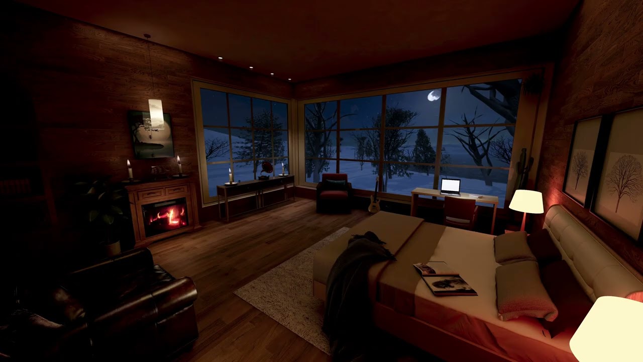 Cozy Fireplace Crackling Sounds 🔥 Cozy Fire Ambience for Sleep, Relax & Study