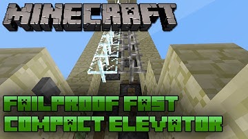 Minecraft: 1.5 Fast Compact Piston Elevator | Fail Proof | SMP