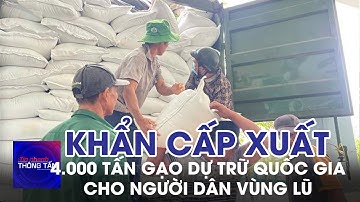 Khẩn cấp xuất cấp 4.000 tấn gạo dự trữ quốc gia cho người dân vùng lũ | Tin nhanh Thông tấn