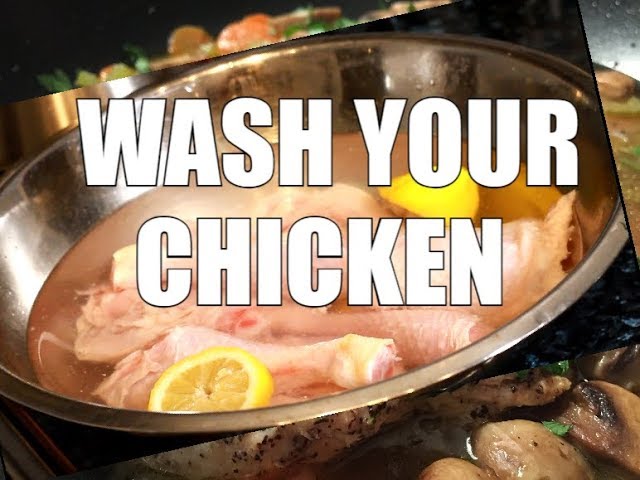 How To wash your CHICKEN WITH apple cider vinegar & lemon | Chef Ricardo Cooking Shows