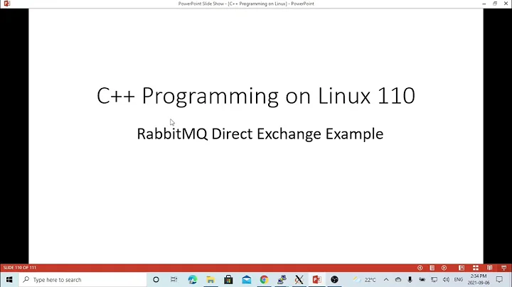 C++ Programming on Linux -  RabbitMQ Direct Exchange Example in C++