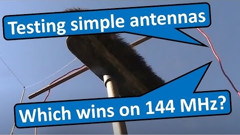 Comparing various simple antennas on 2 metres
