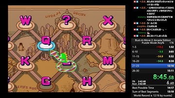 Bust-A-Move 2 Arcade Edition (Puzzle Bobble 2) Puzzle Mode Any% Speedrun 15:00