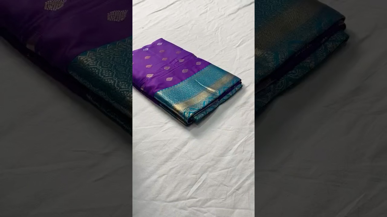 Semi Kanchipuram Temple Weaving Border Saree