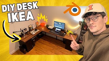 I Built My Dream Desk Using IKEA Parts (DIY Desk Setup)