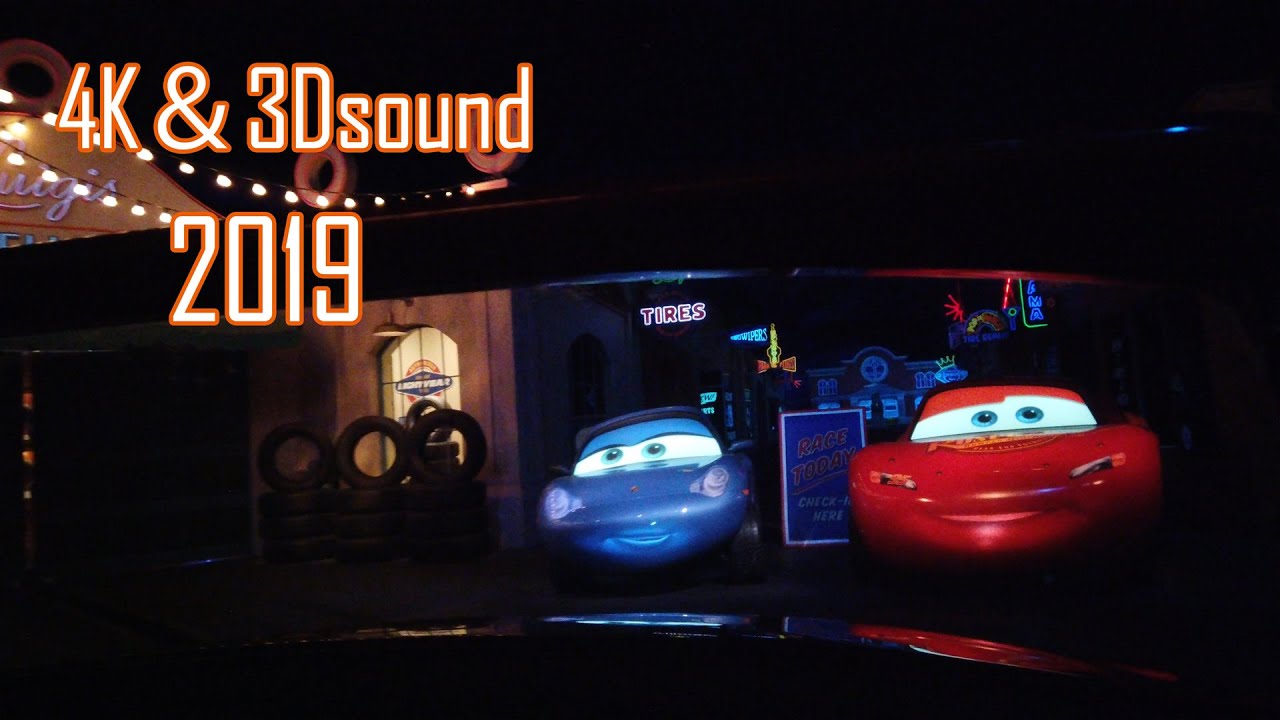 4k 立体音響 アメリカのディズニーにあるカーズのアトラクション最前列19 カーズランド Radiator Springs Racers At Disneyland S Cars Land Youtube
