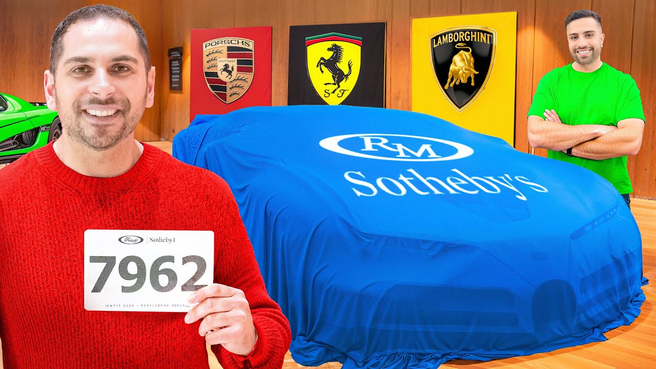 بلاخره خریدیم 😍 | مزایده گرونترین بوگاتی دنیا با امید توی موزه لورو پاریس