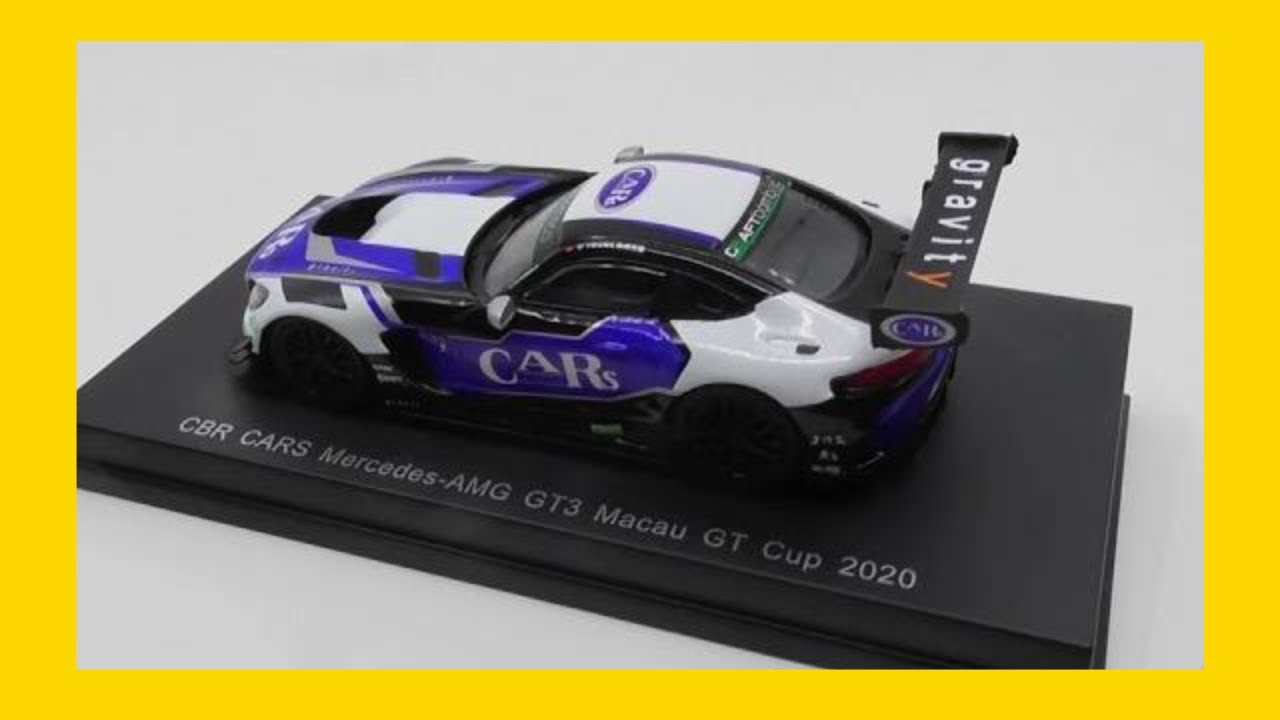 Het 1:43 gegoten modelauto van de Mercedes-Benz SLS AMG GT3 #36 van de City of Deams