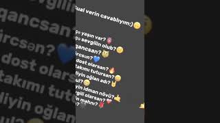 Sual Verin Cavablıyım