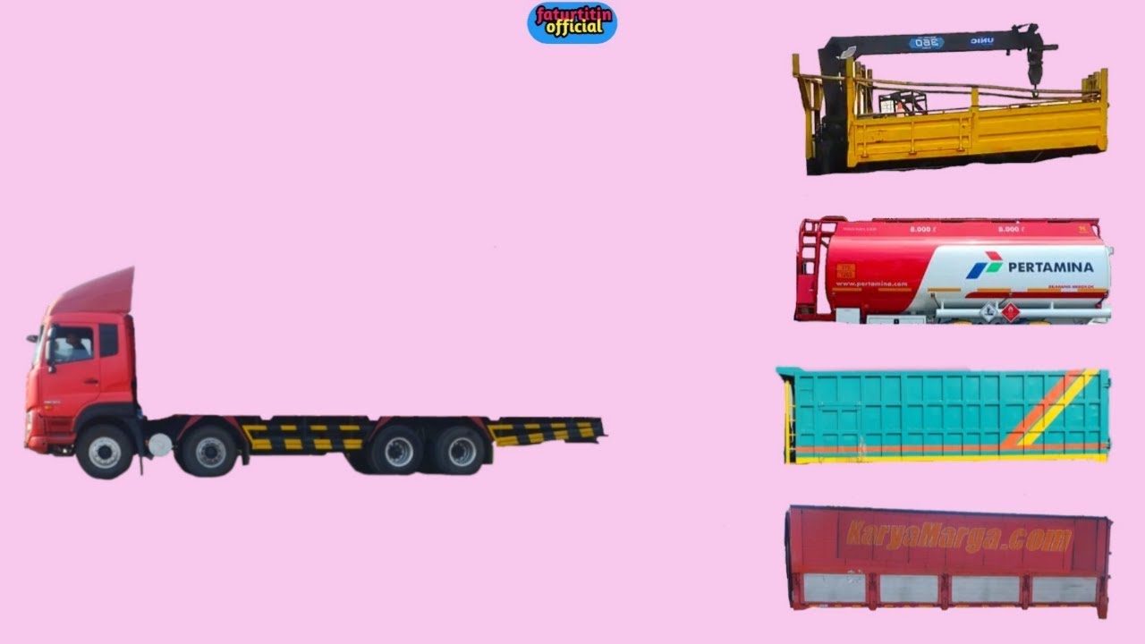 MENEBAK GAMBAR DENGAN BENAR !! CONTAINER MERAH KARYA MARGA.COM, TRUCK ...