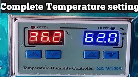 Complete temperature setting of w1099 in urdu.how to set temperature on temperature controller w1099