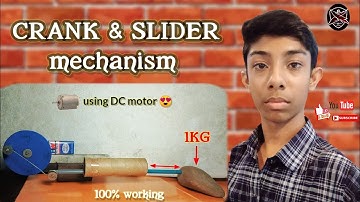 Crank and Slider mechanism | Homemade Crank and Slider model |  experiment boy priyam |   #youtube