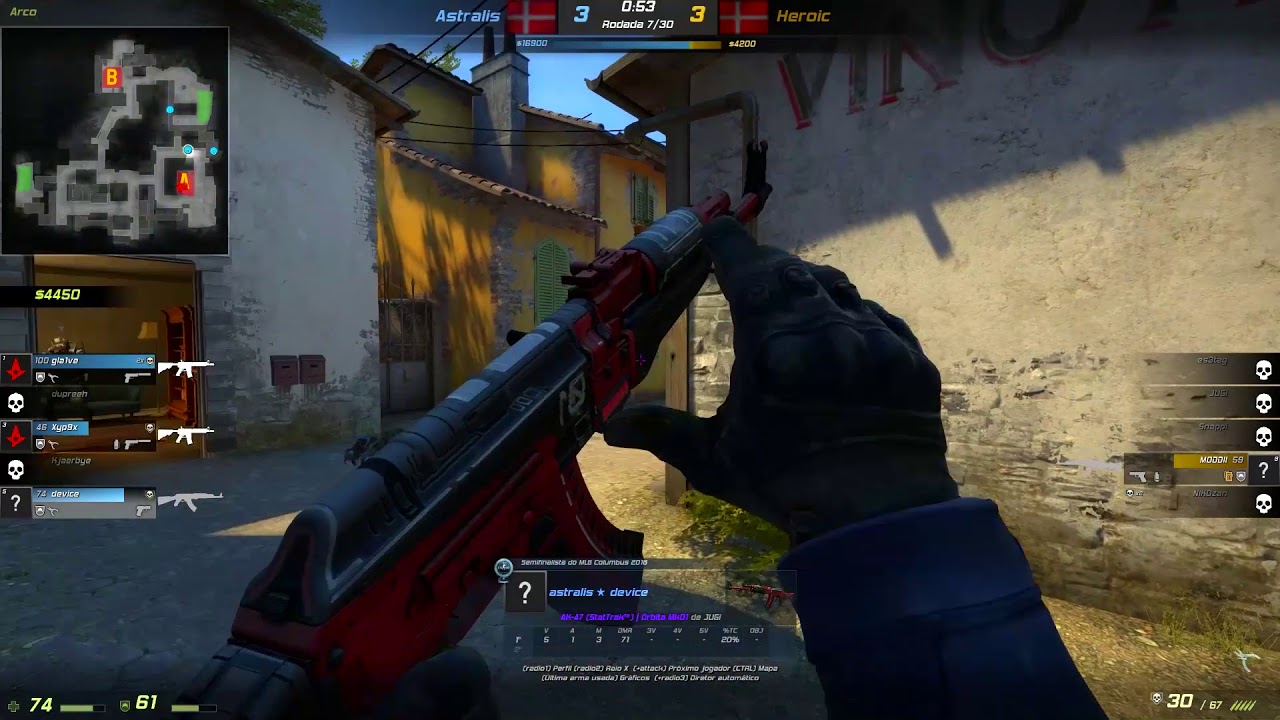 CS:GO POV - Astralis device vs Heroic 16/10(Inferno) @ECS Season 4 Europe