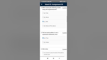 remote sensing and gis assignment 2 answer | nptel week 2 assignment|
