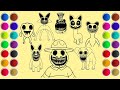 Drawing and Coloring Zoonomaly Monsters - Sand Painting