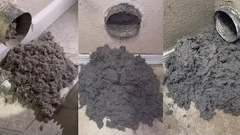 Oddly Satisfying ASMR Dryer Vent Cleaning/Unclogging Compilation #3 Bird Nests, Rats, and MORE!