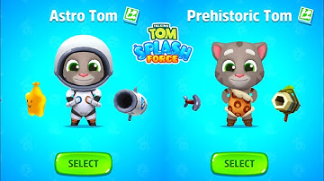 Talking Tom Splash Force - Astro Tom vs Prehistoric Tom - New Game Android iOS Gameplay
