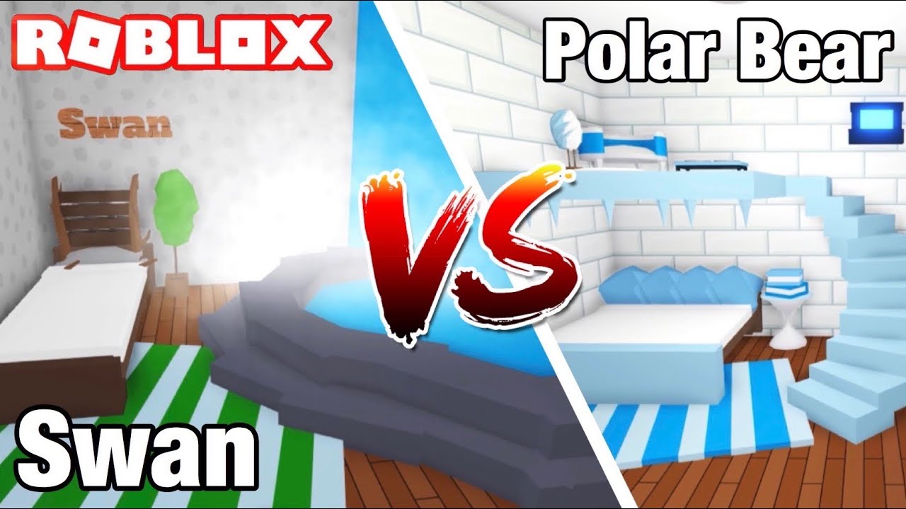 Swan Vs Polar Bear Bedroom Design Ideas Building Hacks Roblox Adopt Me Waterfall Ice Cave - fashion show design ideas building hacks hollywood house makeup photoshoot roblox adopt me