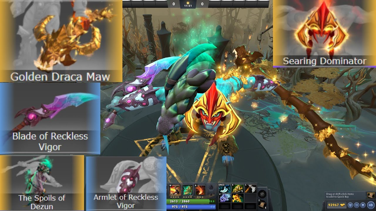 Huskar Mix Set Golden Draca Maw / The Spoils of Dezun / Searing Dominator