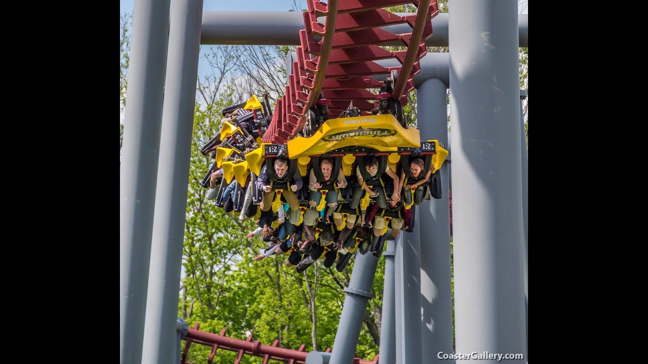 Firehawk flying coaster at Kings Island YouTube