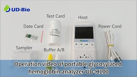 Operation Video of Portable Glycosylated Hemoglobin Analyzer UD-H100