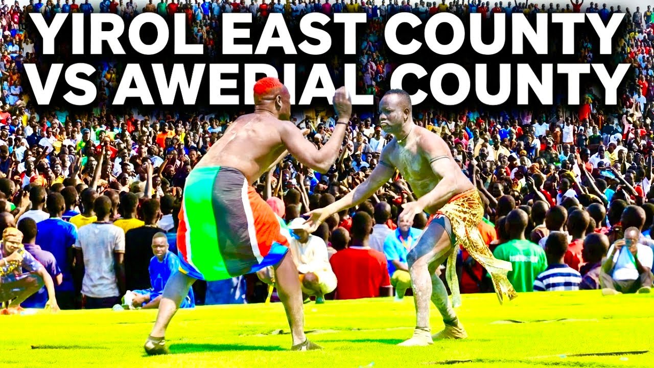 Полный матч по традиционной борьбе | Встреча племен динка Южного Судана