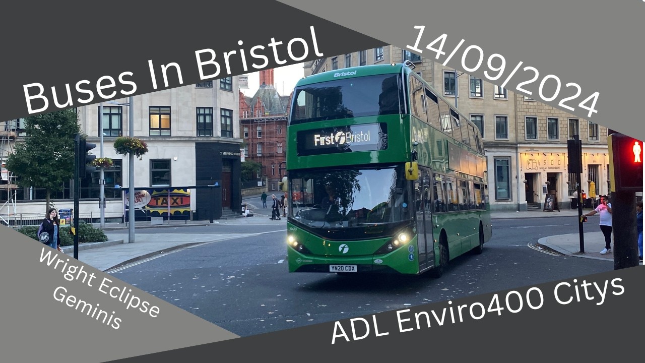 Buses In Bristol | 14/09/2024 | Enviro400MMCs/Citys, Streetlights, Streetdecks, Geminis