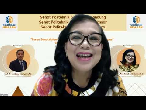 Webinar Senat Politeknik STIA LAN Bandung