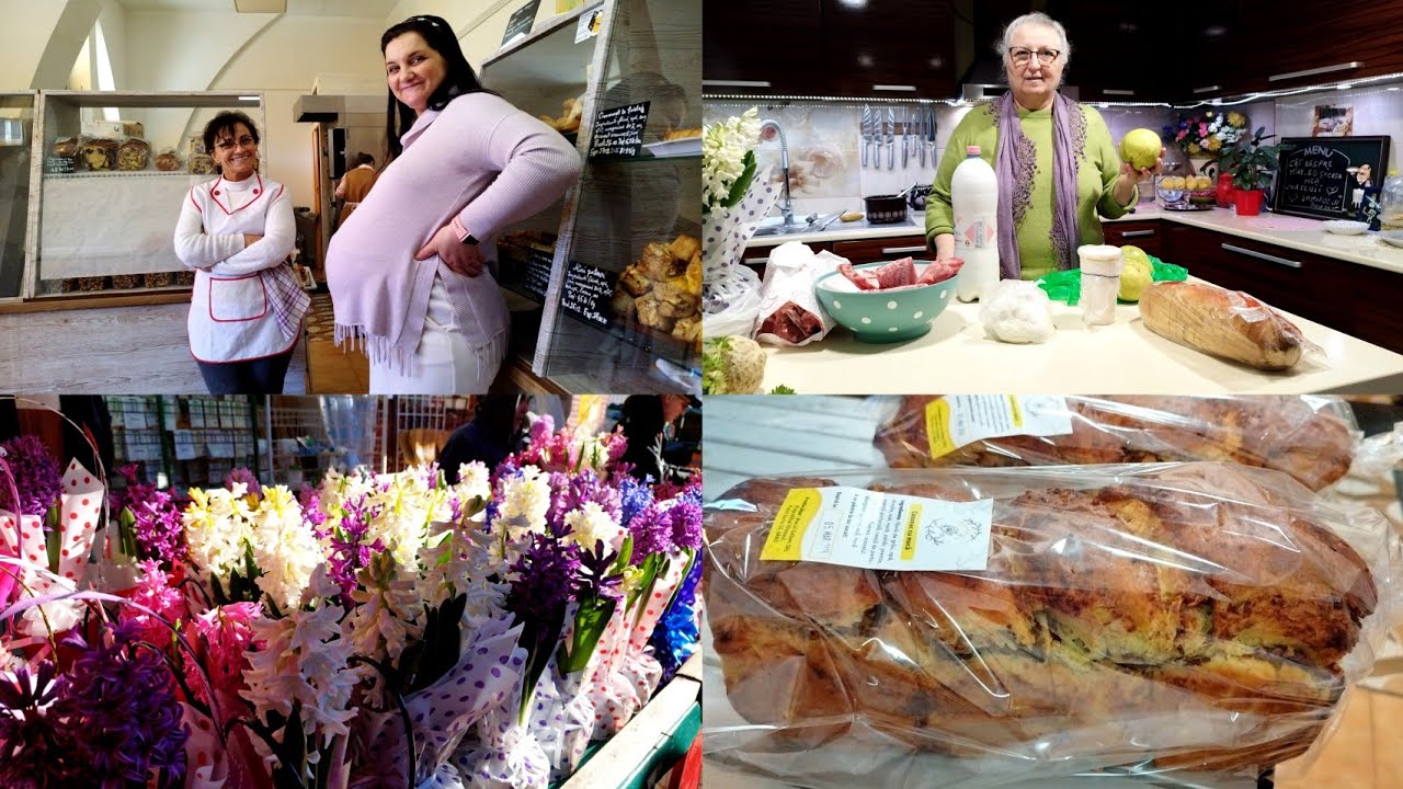 Cu Bunica și Angi la piața și patiseria Magul Galben din piata Mihai Viteazul ❤️🇷🇴