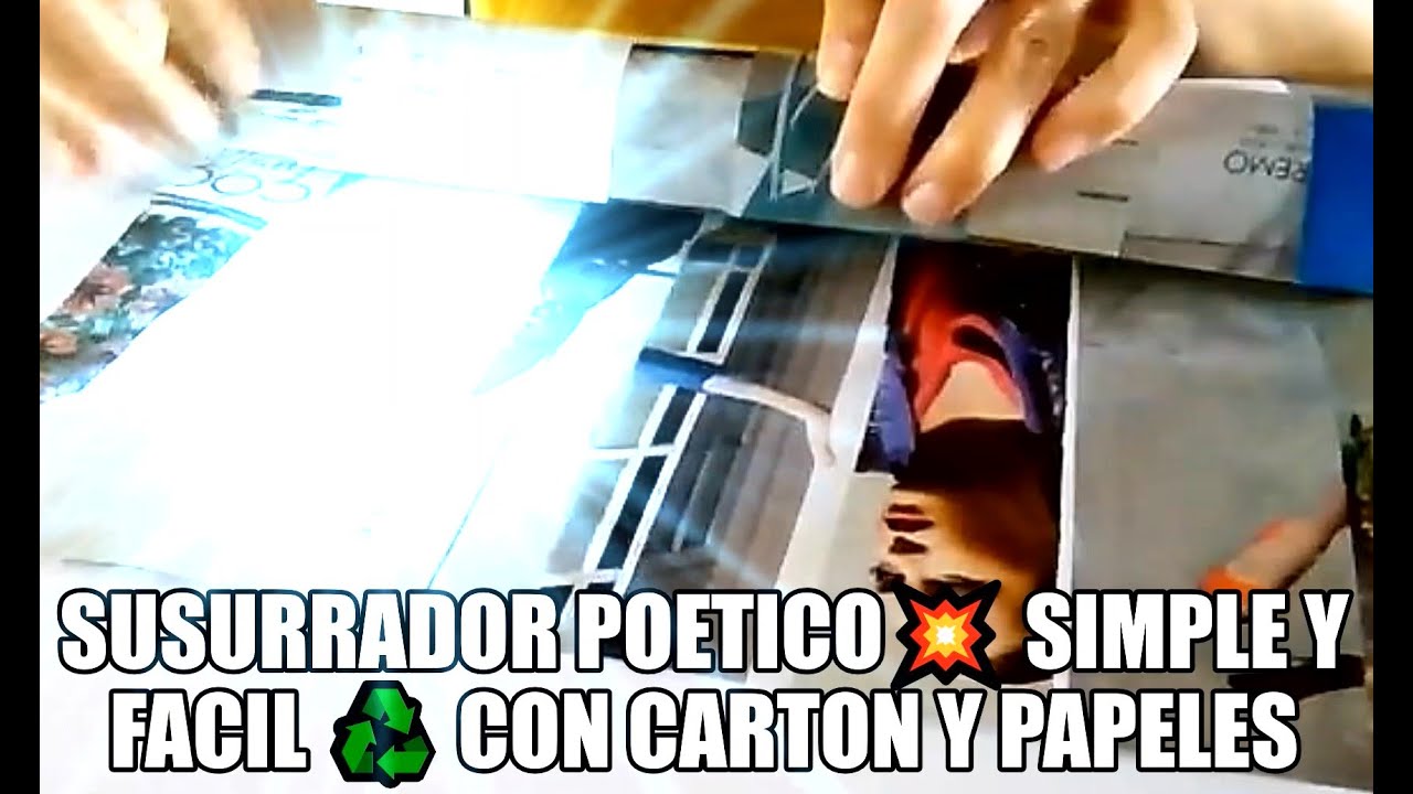 COMO HACER UN SUSURRADOR POETICO💥 en 3 PASOS CON PAPEL DE REVISTA ♻