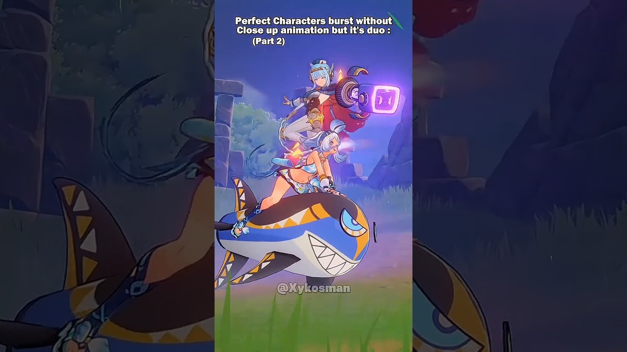 Perfect Characters Burst matching without Background but it's duo ✨ 